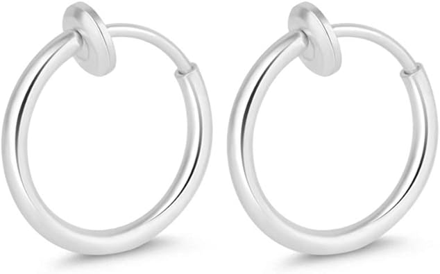 non pierced spring hoop earrings
