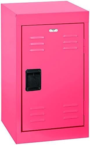 Edsal Sandusky KDLB151524-30 Kids Locker, LF1B151524-06 Single Tier Welded Steel, 610 mm Height x 381 mm Width x 381 mm Depth, Pink