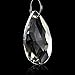 Pendants-Clear Teardrop Chandelier Crystal Pendants Glass Pendants Beads for Christmas Wedding Party Tree Garlands Decoration, DIY Jewelry Making,and Other DIY Craft Projects Pack of 20 (38mm, Clear)