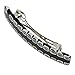 GlassOfVenice Murano Glass Millefiori Hair Clip - Black and White