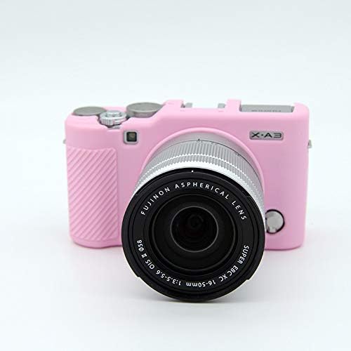 Fuji X-A3 Case, Zakao Soft Silicone Bag Lightweight Slim Skin Rubber Protective Digital Camera Case Cover for Fujifilm Fuji X-A3 XA3 X-A10 XA10 X-A5 XA5 (Pink)