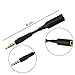 Rancco 3.5mm Headset Audio Jack Extender, 3 Pc Male to Female Extension Cable Headphone Adapter for Charger Case, Phone, Tablets, Work with Volume Controls and Credit Card Reader