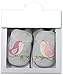 Robeez Girls' Soft Soles Crib Shoe, Bird Buddies-Grey Violet, 6-12 Months M US Infant