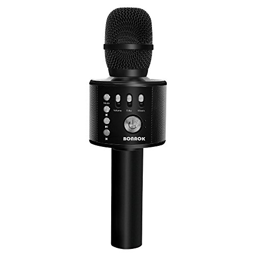 BONAOK Wireless Bluetooth Karaoke Microphone,3in1 Portable Handheld