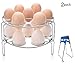 GUOXUAN 2-Pack Egg Steamer Rack Stainless Steel Kitchen Trivet Stackable Vegetable Steam Rack for Instant Pot And Pressure Cooker Accessories