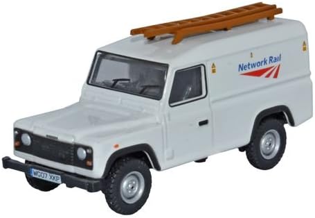 Oxford Diecast 1:76 Land Rover Defender Network Rail Collectable model 76DEF008, White