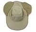 lenikis Unisex Outdoor Activities UV Protecting Sun Hats with Neck Flap Khaki