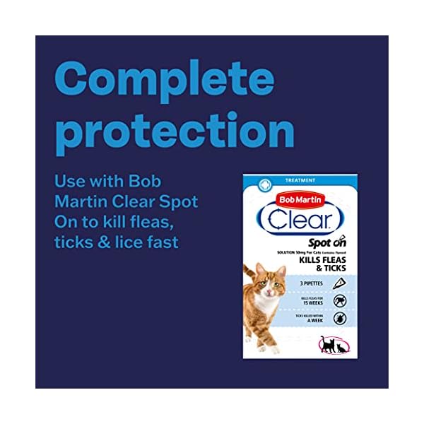 Bob Martin Clear | Cat Wormer Tablets, Suitable for Kittens | Clinically Proven Effective Treatment (2 Tablets)