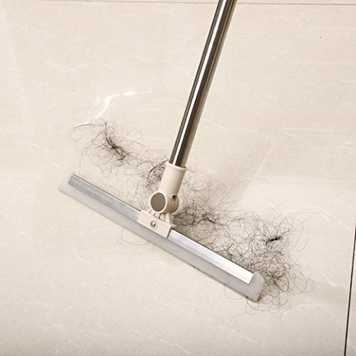 Floor Squeegee, MEIBEI Silicone Blade Long Handle Squeegee46", Perfect