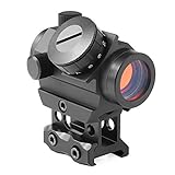 Feyachi Red Dot Sight, Micro Red Dot Gun Sight 4 MOA Rifle Scope with 1 inch Riser Block Mount, 1x22mm, Black