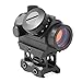 Feyachi Red Dot Sight, Micro Red Dot Gun Sight 4 MOA Rifle Scope with 1 inch Riser Block Mount, 1x22mm, Black
