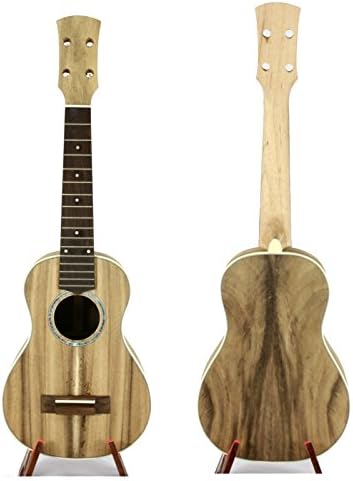 Alulu Solid Acacia Semifinished Ukulele Product Kit for Professional Luthier. 26 inch Tenor or 23 inch Concert. Accessory Including. Sub-assembly Product. (Acacia 23 inch Concert Ukulele)