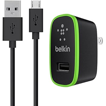 Belkin F8M667TT04-BLK Universal Home Charger with Micro USB ChargeSync Cable