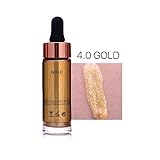 Doinshop Highlighter Liquid Make Up 6 Colors Concealer Shimmer Face Glow Cream (D)