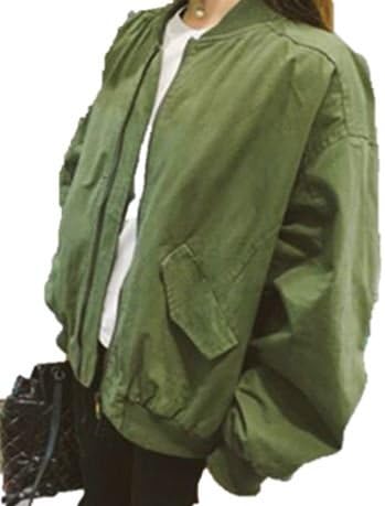 Amazon Takk タック 人気ma 1 ジャケット レディース アウター カーキ 人気ボーイズ風 韓国ファッション コート ジャケット 通販