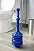 Professional Bellows Accordion Toilet Plunger, High Pressure Thrust Plunge Removes Heavy Duty Clogs From Clogged Bathroom Toilets, All Purpose Commercial Power Plungers For Any Bathrooms, Blue 2 Pack