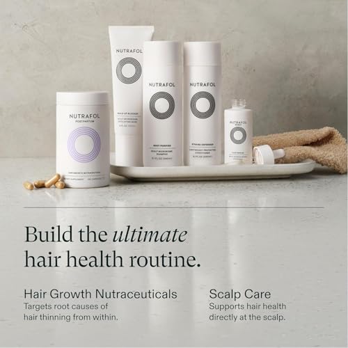 Nutrafol Postpartum Hair Growth Supplements, Clinically Tested for Visibly Thicker Hair and Less Shedding, Breastfeeding-friendly