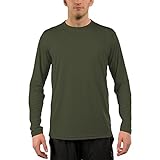 Vapor Apparel Men's UPF 50+ Long Sleeve UV (Sun) Protection Performance T-Shirt Large Hunter Green