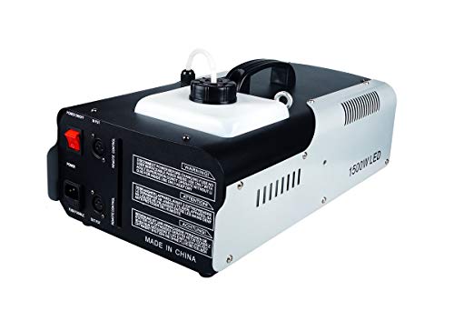 Led Fog Machine,1500w Smoke Machine, With 6x3w 3in1 Led,Wired Control and Remote Control, Use For Disco, Ballroom, KTV, Bar,Club, Party, Wedding