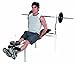 Body Champ Beginner and Light Lifting Standard Weight Bench with Leg Lift Curl Developer Extension Attachment (with Updated, Better Packaging) WB125