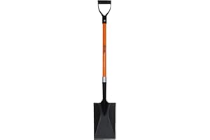 ASHMANONLINE Ashman Spade Shovel (1 Pack) – 41 Inches Long D Handle Grip – The Single Shovel Weighs 2.2 Pounds and has a Durable Handle – Premium Quality Multipurpose Orange Spade Shovel with Strong Build.