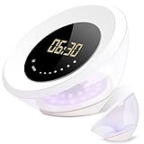Alarm Clock, Sunrise Alarm Clock with Night Light, Touch Control and USB Charger for Wake Up Light, Digital Alarm Clock.
