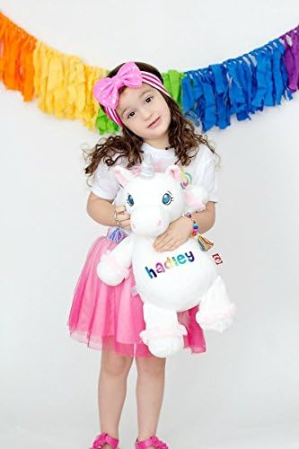 Personalized White Unicorn Cubbie