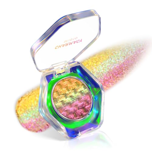 CHARMACY Chameleon Diamond Rainbow Eyeshadow, Multichrome Face... 41OC4fgho5L