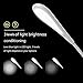 Led Desk Lamp TOPSHARP 3 Levels Dimmable Eyecare Reading Lamp Folding Touch Control Table Lamp of Charging Type with 5V/1A USB Charging Port - White
