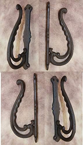 Southern Metal Old Fashion Drapery Holdbacks Cast Iron Vintage-Look, Set of 4 HW-52