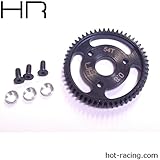 Hot Racing Steel Spur Gear 54t 0.8 Mod, Silver: Traxxas, HRASJT254