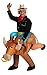 Rubies Adult Inflatable Bull Rider Costume, One Size for Themed Parties and Halloween