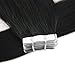 Human Hair Tape in Hair Extensions Tape in Real Hair Extensions 100% Remy Human Hair… (18 Inch, #1)