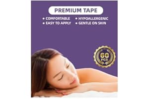 HuiPoLii Comfort Tape (60 Pack) - Pain Free Removal, Hypoallergenic, Latex Free & Gentle On Skin