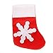 Lautechco 12pcs Christmas Stocking Small Socks Christmas Decorations