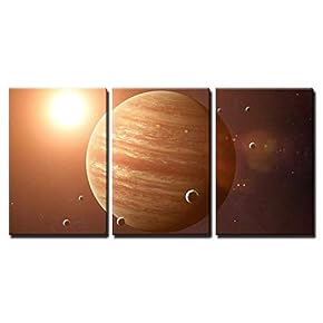 Jupiter and its Moons Wall Decor x3 Panels