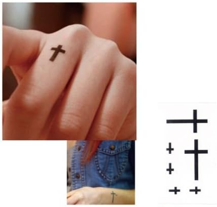 Cross Tattoo, Temporary Tattoo