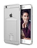 iPhone 6S Plus Case, Fogeek Slim Fit 0.3mm Clear TPU Gel Shockproof Case Cover for iPhone 6S/6 Plus with Card Holder (Transparent)