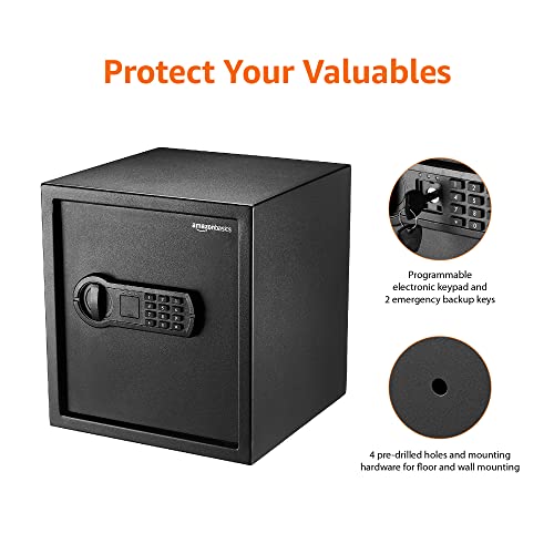 Amazon Basics Steel Home Security Safe with Programmable Keypad