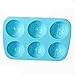X-Haibei Love Peace Sign Soap Lotion Bar Resin Round Dome Silicone Mold Making Supplies 2.5oz per Cell