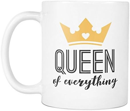 Queen of Everything Mug - Queen of Effing Everything Mug - 11oz Coffee Mug Cup by Monkey Duo