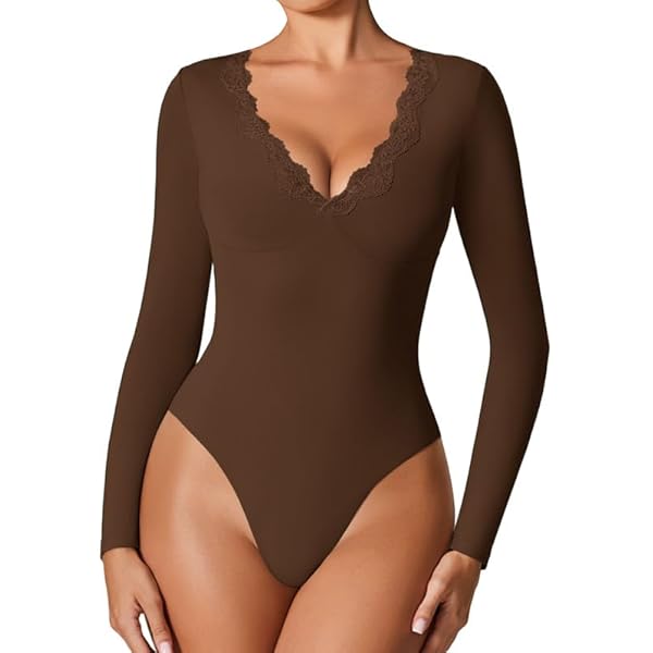 MANGOPOP Women's Cross Wrap Ruched Plunge Neck Deep V Long Sleeve