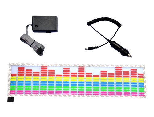 Koolertron 45x11cm Sound music Activated Car Stickers Equalizer Glow with 5 color for cars