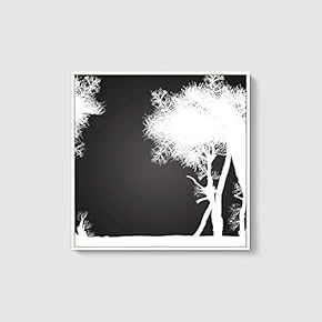 Framed Canvas Wall Art for Living Room, Bedroom Abstract Trees Canvas Prints for Home Decoration Ready to Hang - 16x16 inches