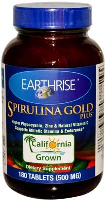 Earthrise Spirulina Gold Plus - 180 Tablets