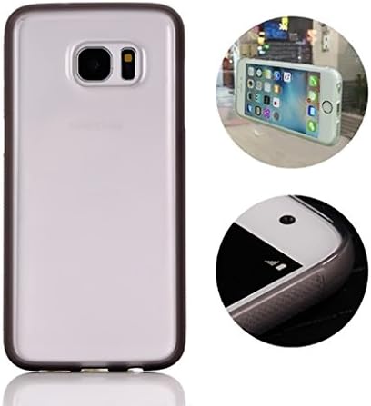Case for Samsung Galaxy S8 Plus Anti-Gravity Selfie Hard Cases Cover Stick to Wall, Glass, Whiteboards &amp; Smooth Surfaces, Crystal Clear (Grey)