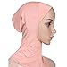 Ksweet Women's Sofa Hijab Undercap Neck Cover Under Head Ninja Underscarf Scarf Caps, Black - Grey - Lightbrown - Lightpink, One Size