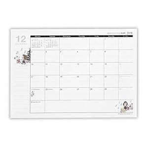 Peanuts Snoopy & Charie Brown 2018 Monthly Planner Notebook A6 size 726805