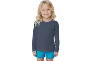 INGEAR Girls Long Sleeve Rash Guard Swim Shirt Outdoor Sports Shirt Lightweight Athletic Tee Protective Quick Dry
