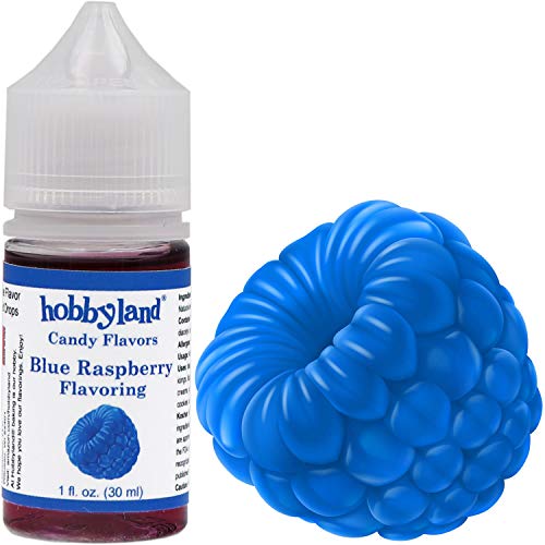 Hobbyland Candy Flavors (Blue Raspberry Flavoring, 1 Fl Oz), Blue